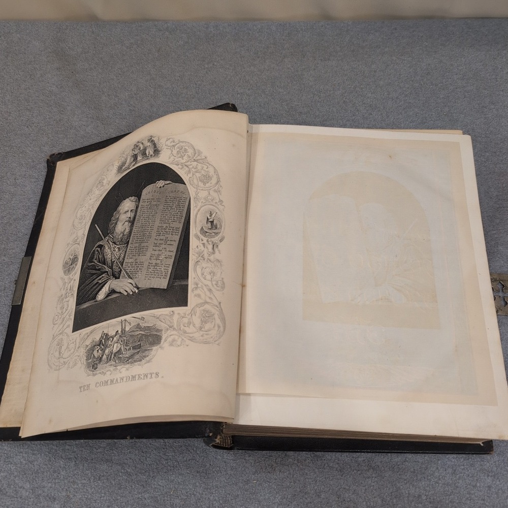 1883 Holman Pictorial Bible Dore Engravings Springs Family Fort Mill SC Ephemera - Picture 7 of 16